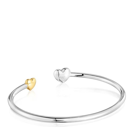 Tous Two-tone heart Bangle My Other Half - Picture 3 of 6